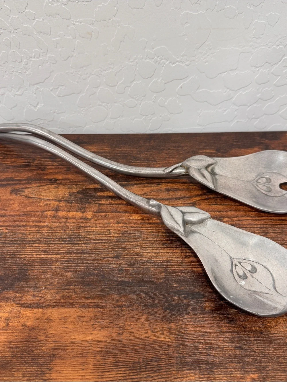 Vintage Maripos Pear Shaped Salad Servers Spoon 16